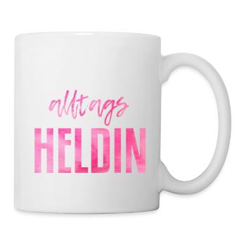 Alltags Heldin - Tasse - Weiß - Rechts
