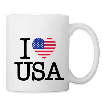 I love USA - Mug - white - Right