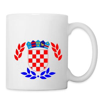 Laurel wreath Croatie - Mug blanc - blanc - Droite