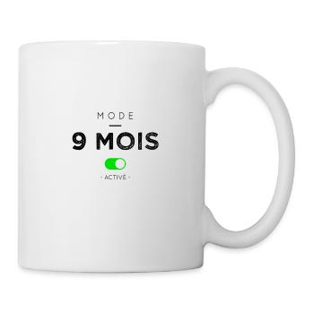 Mode 9 mois activé - Mug blanc - blanc - Droite