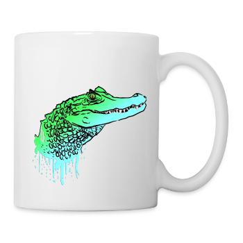 Crocodile crocodile lézard crocodile - Mug blanc - blanc - Droite