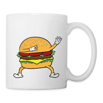 Dabbing Dab Dancing Burger Fast Food Fast Food - Mug - white - Right