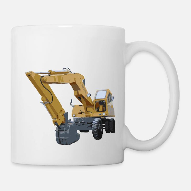 Old excavator - Mug - white