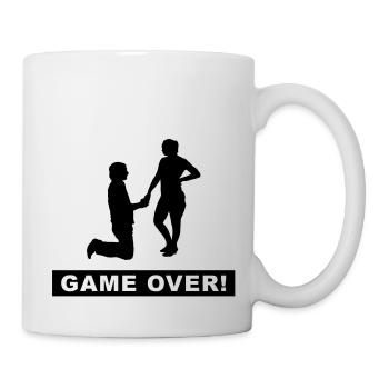 cerf la nuit - Mug blanc - blanc - Droite