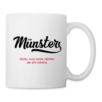 Funny City Münster T Shirt - Fait satirique - Mug blanc - blanc - Droite
