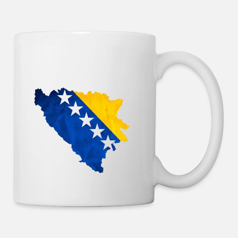Drapeau bosniaque - Mug blanc - blanc