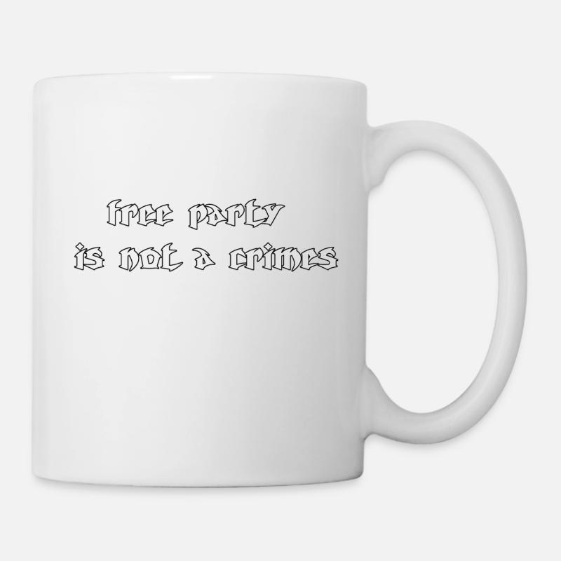 freeparty1 - Tasse - Weiß