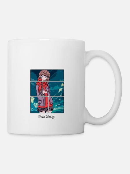 J'aime le manga - Mug blanc - blanc