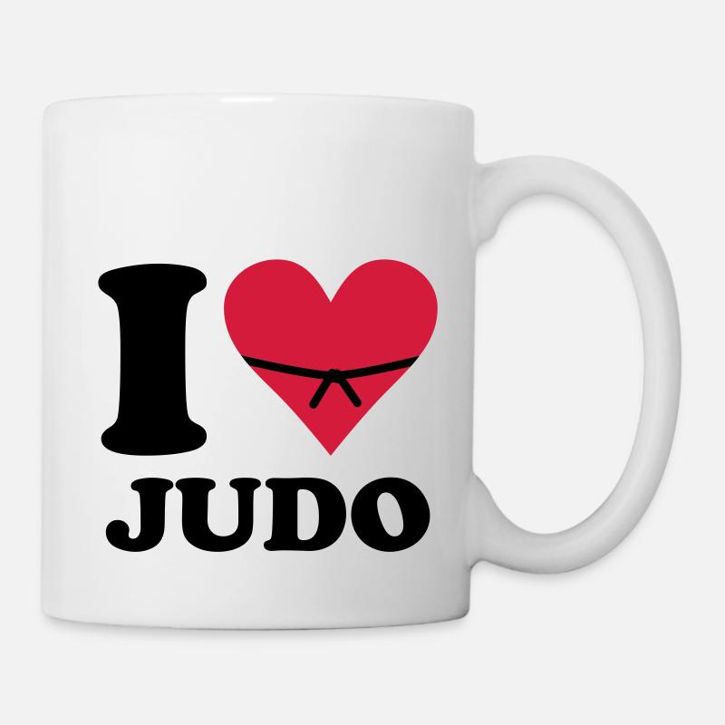 i love judo - Tasse - Weiß