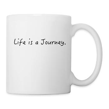 Motto Design Life is a Journey - Mug - white - Right