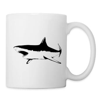 Haifisch - Tasse - Weiß - Rechts