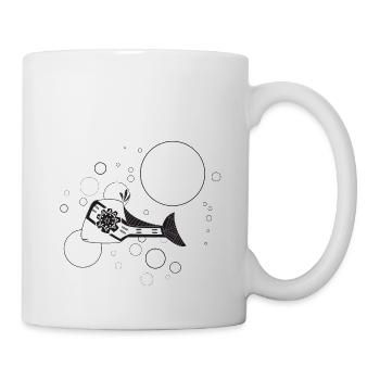 Lachs 4 - Tasse - Weiß - Rechts