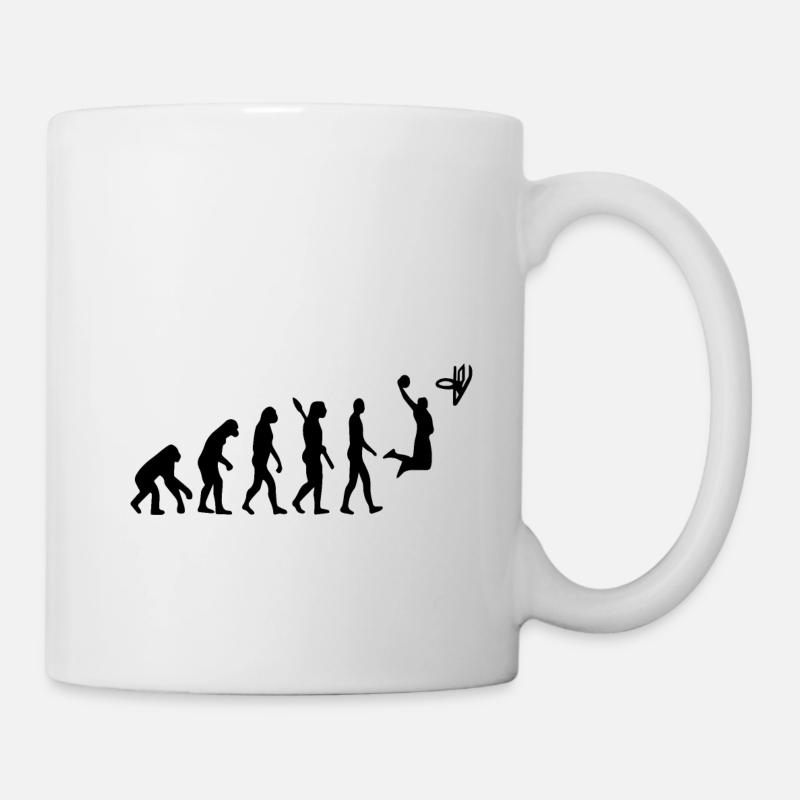 Evolution du basketball - Mug blanc - blanc