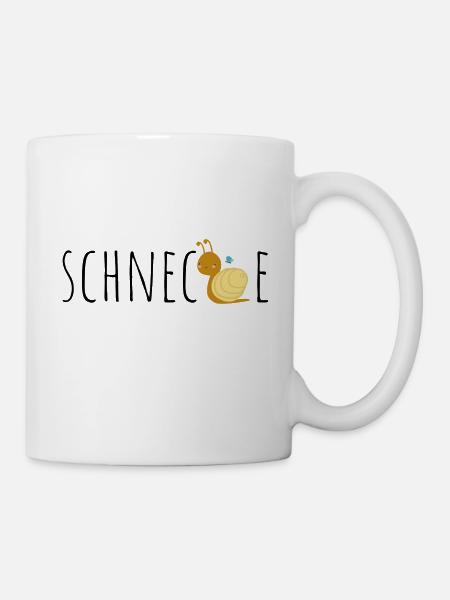 Schnecke Kinder Geschenk Geburtstag Pyjama Schlaf - Tasse - Weiß