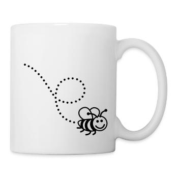 bee___f1 - Mug blanc - blanc - Droite