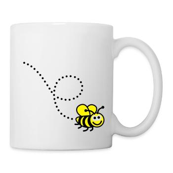 bee___f3 - Mug blanc - blanc - Droite