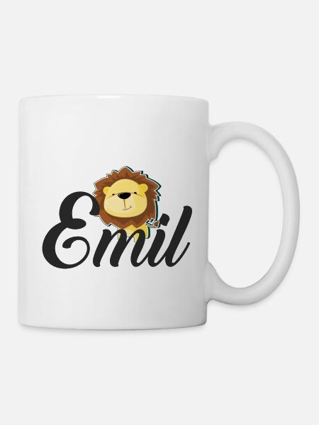 Emil Name Baby Kind Kinder Geschenk - Tasse - Weiß
