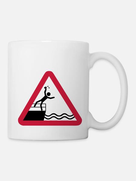 Bitte kein Bier Verschütten! - Tasse - Weiß
