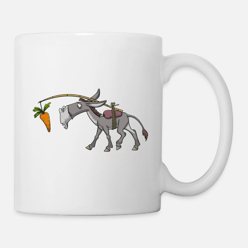 Mule fraîche d'âne drôle mignon - Mug blanc - blanc