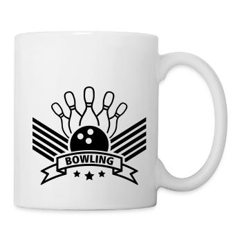bowling_design_po1 - Mug blanc - blanc - Droite