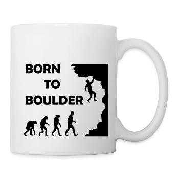 Born to Boulder - Tasse - Weiß - Rechts