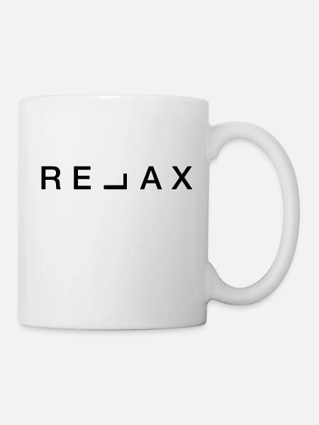 relax - Tasse - Weiß