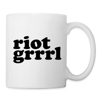 Riot Grrrl typography - Mug - white - Right