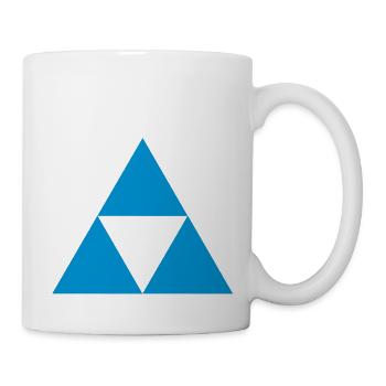 hipster triangle - Mug - white - Right