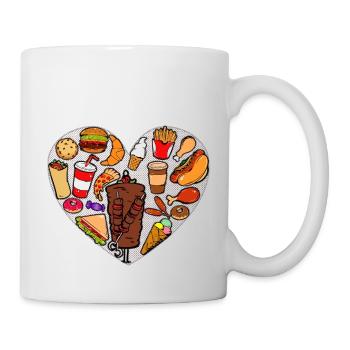 Heart Food - Mug blanc - blanc - Droite