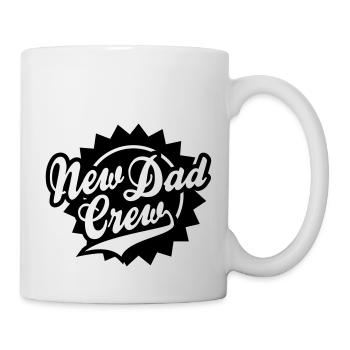 New Dad Crew Shield Design - Mug - white - Right