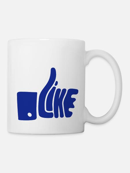Like - Mug blanc - blanc