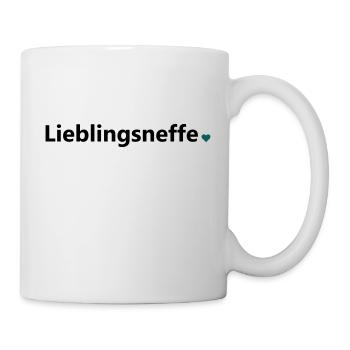 Lieblingsneffe bester Neffe Welt Spruch Geschenk - Tasse - Weiß - Rechts