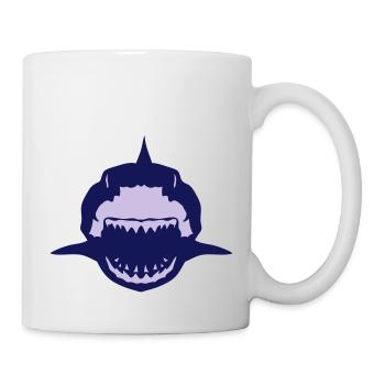Hai-Zahn Hai Mund im Jahre 1504 offen - Tasse - Weiß - Rechts
