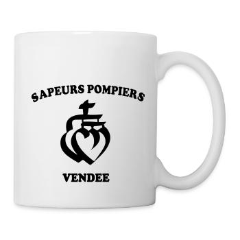 Pompier de vendée - Mug blanc - blanc - Droite