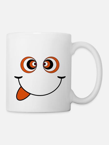 psychedelisch smiley - Tasse - Weiß