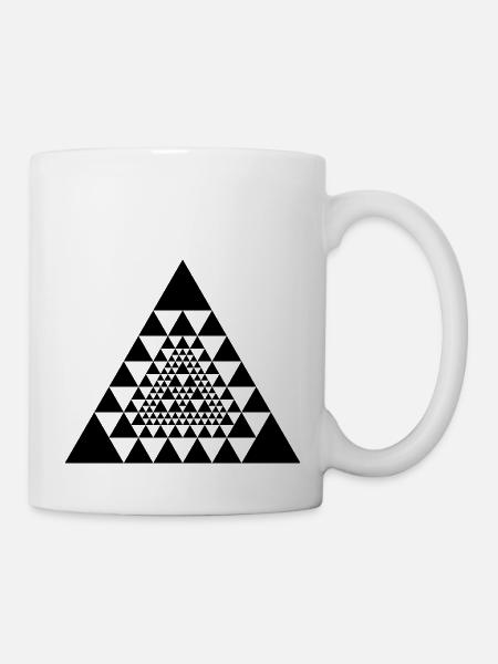 Azteken Inka Maya Dreieck Design - Tasse - Weiß