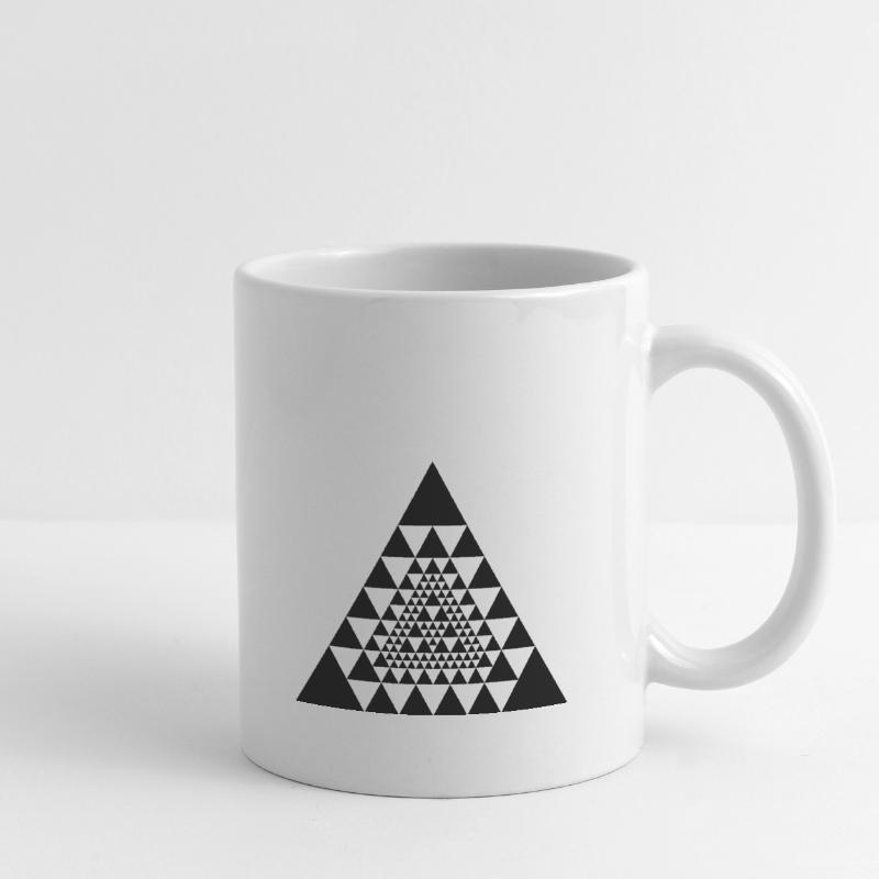 conception de triangle maya inca aztèque Mug blanc