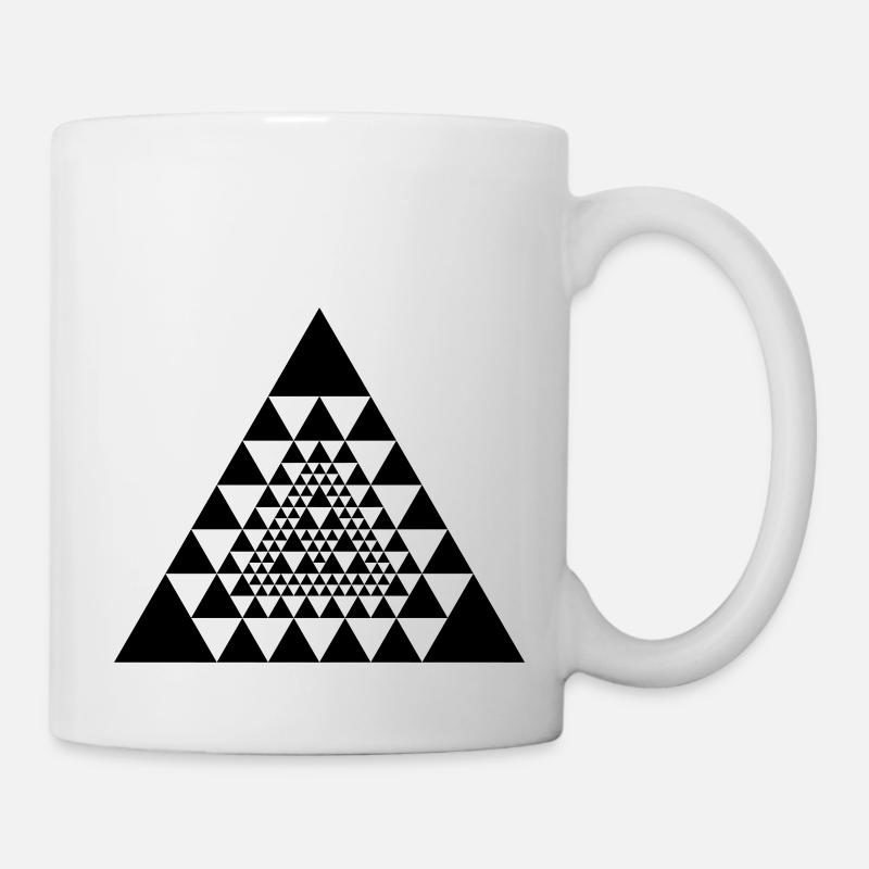 Azteken Inka Maya Dreieck Design - Tasse - Weiß
