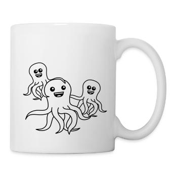 Cute Octopus Family - Mug - white - Right
