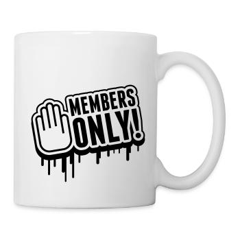 members_only_tr1 - Mug blanc - blanc - Droite
