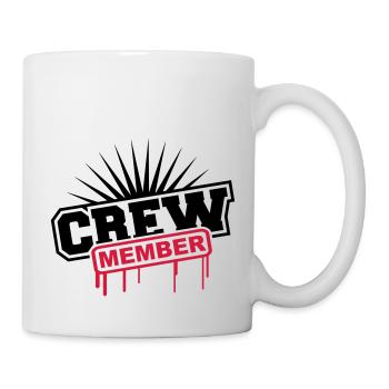 Crew Member Graffiti - Mug blanc - blanc - Droite