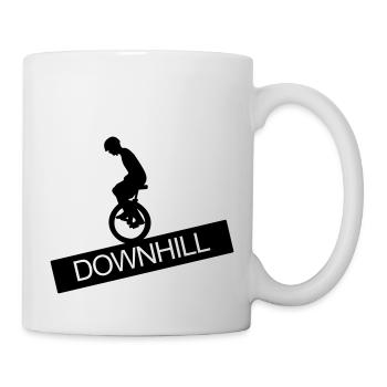 Unicycle, Downhill, A, wheel, unicycle rider,bike - Mug - white - Right