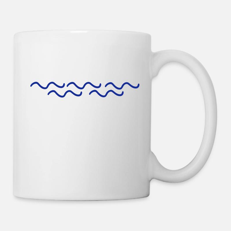 vagues - Mug blanc - blanc