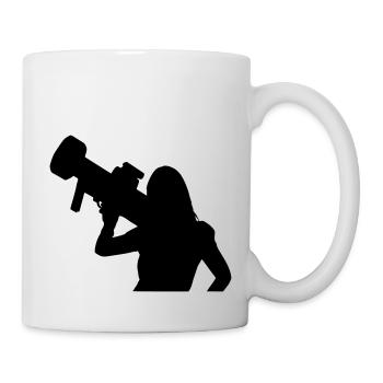 sexy girl gun - Tasse - Weiß - Rechts