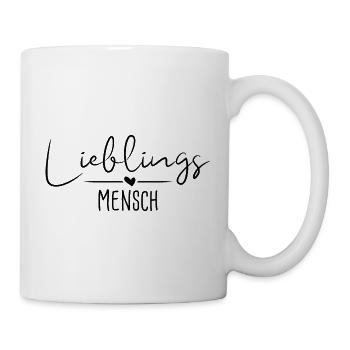 Écriture humaine préférée - noir - Mug blanc - blanc - Droite