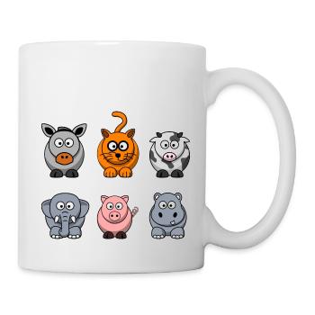ferme - Mug blanc - blanc - Droite