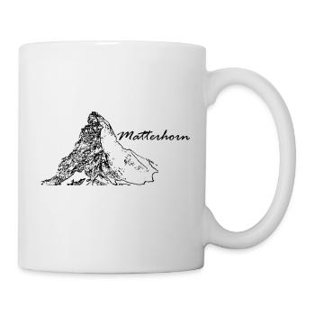 Matterhorn Berg Schweiz Zermatt - Tasse - Weiß - Rechts