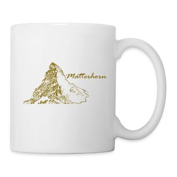 Matterhorn Berg Schweiz Zermatt - Tasse - Weiß - Rechts