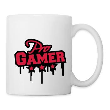 Pro Gamer Graffiti - Tasse - Weiß - Rechts