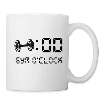 Turnhalle Uhr - Tasse - Weiß - Rechts